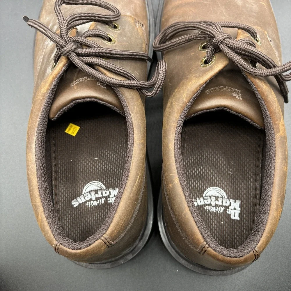 Dr Martens Kent Shoes Men's Size 13 Brown Leather Low Top Lace Up Oxford Docs